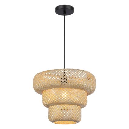 Hanglamp met snoer TULUM 1xE27/15W/230V bamboe