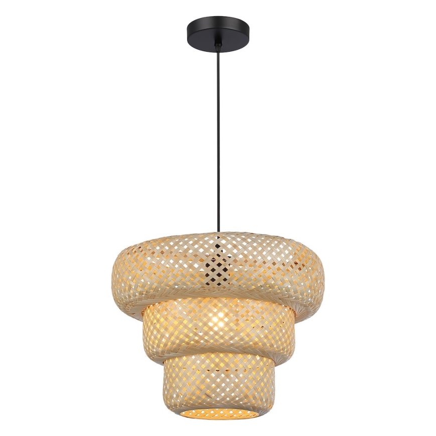 Hanglamp met snoer TULUM 1xE27/15W/230V bamboe
