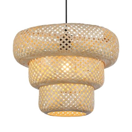 Hanglamp met snoer TULUM 1xE27/15W/230V bamboe