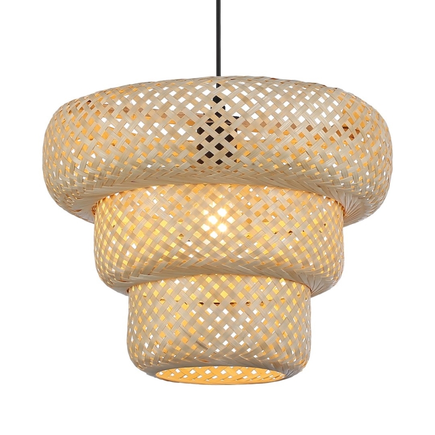 Hanglamp met snoer TULUM 1xE27/15W/230V bamboe