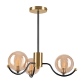 Hanglamp met staaf GEORGIA 3xG9/5W/230V goud/rookbeige
