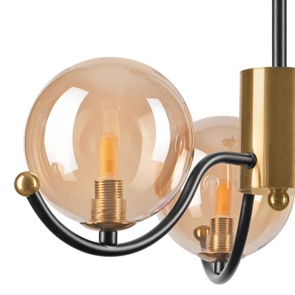 Hanglamp met staaf GEORGIA 3xG9/5W/230V goud/rookbeige