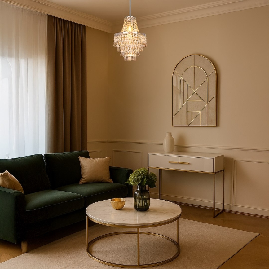 Hanglamp met stang GEMMA 1xE27/60W/230V Ø 23 cm