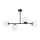Hanglamp met stang GLORIS 4xE14/10W/230V zwart