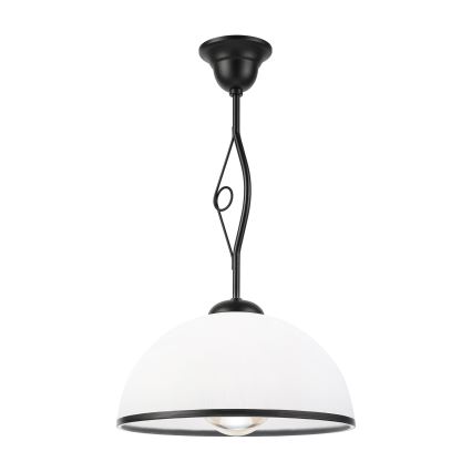 Hanglamp met stang RETRO 1xE27/60W/230V zwart/wit