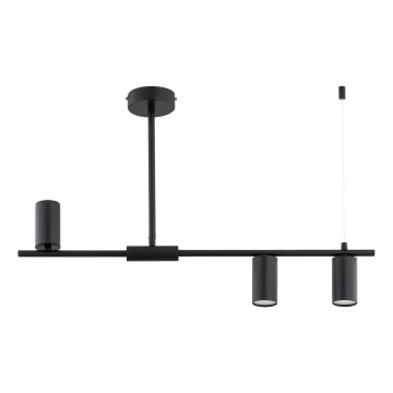 Hanglamp met stang URANOS 3xGU10/10W/230V zwart