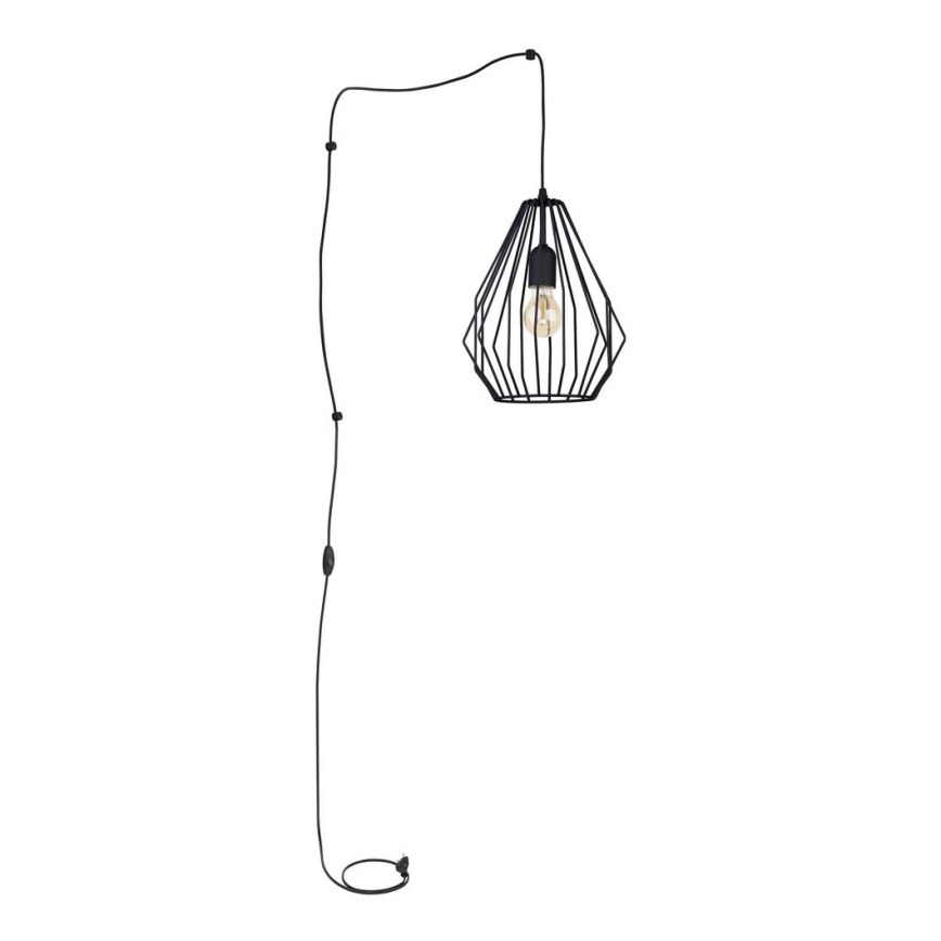 Hanglamp met stekker BRYLANT 1xE27/60W/230V