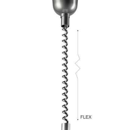 Hanglamp met trekkoord CHIARA 1xE27/60W/230V zilver/donkerbruin/beuken