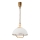 Hanglamp met trekkoord RAMONA 1xE27/60W/230V beige/lichtbruin/grenen