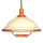 Hanglamp met trekpendel AKRYL DR 56 1xE27/60W crème/kers
