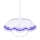 Hanglamp met trekpendel AKRYL FA 1xE27/60W rand blauw