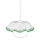 Hanglamp met trekpendel AKRYL FA 1xE27/60W rand groen
