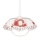 Hanglamp met trekpendel AKRYL FA 1xE27/60W servies rood