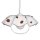 Hanglamp met trekpendel AKRYL FA 1xE27/60W stippen rood