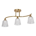Hanglamp met vaste pendel 3xE14/60W/230V goud