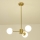 Hanglamp met vaste pendel 3xE27/40W/230V messing
