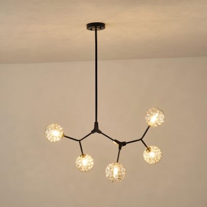 Hanglamp met vaste pendel 5xG9/15W/230V grijs