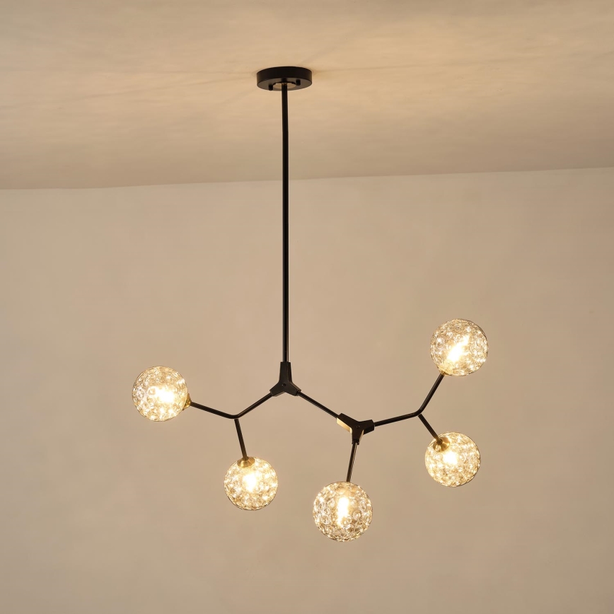 Hanglamp met vaste pendel 5xG9/15W/230V grijs