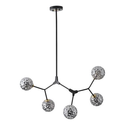 Hanglamp met vaste pendel 5xG9/15W/230V grijs