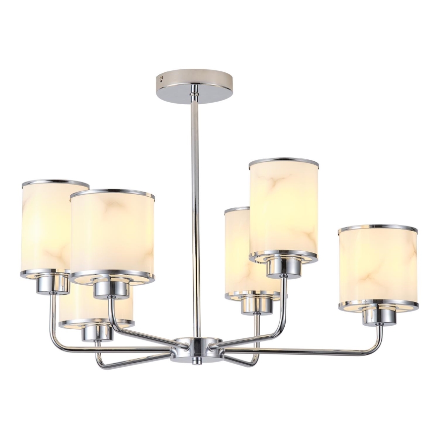 Hanglamp met vaste pendel 6xE27/60W/230V