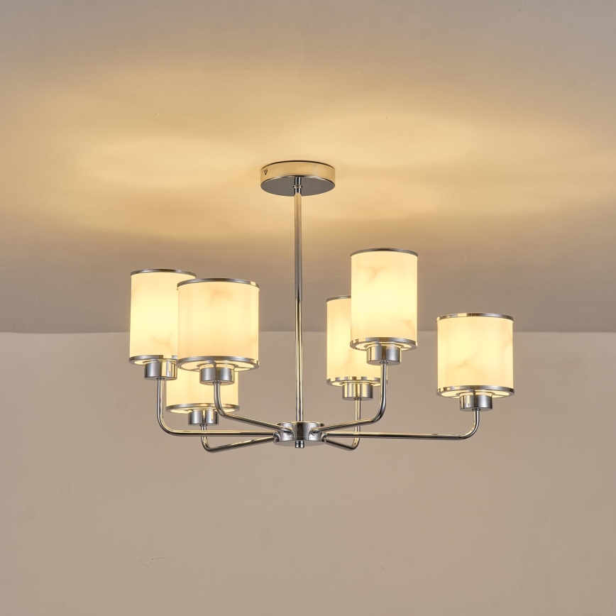 Hanglamp met vaste pendel 6xE27/60W/230V