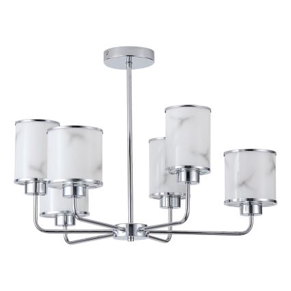 Hanglamp met vaste pendel 6xE27/60W/230V