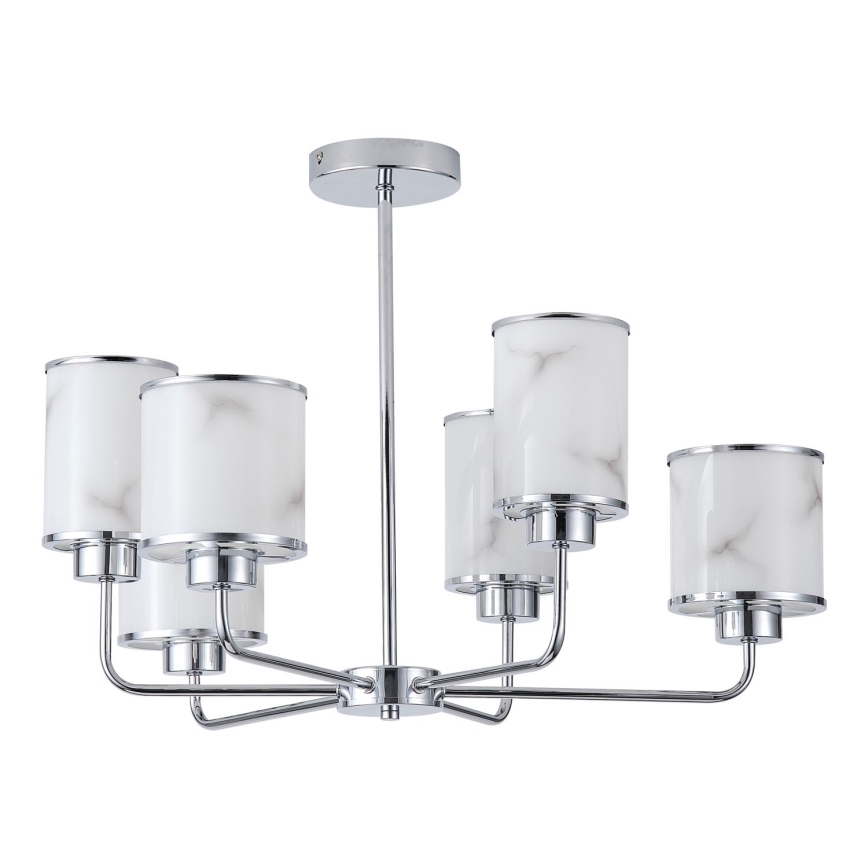 Hanglamp met vaste pendel 6xE27/60W/230V