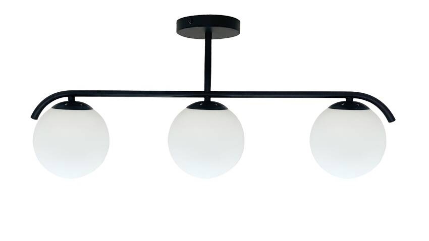 Hanglamp met vaste pendel AMADEO 3xE14/40W/230V zwart