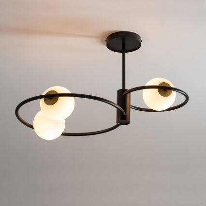 Hanglamp met vaste pendel AQUA 3xG9/12W/230V zwart