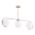 Hanglamp met vaste pendel ASTANA 3xE14/10W/230V goud