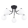 Hanglamp met vaste pendel ASTRAL 5xG9/8W/230V zwart