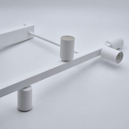 Hanglamp met vaste pendel ASTRID 6xE27/60W/230V wit