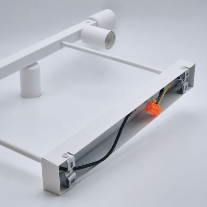 Hanglamp met vaste pendel ASTRID 6xE27/60W/230V wit