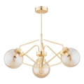 Hanglamp met vaste pendel BARSUM 3xE14/10W/230V goud