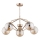Hanglamp met vaste pendel BARSUM 5xE14/10W/230V goud