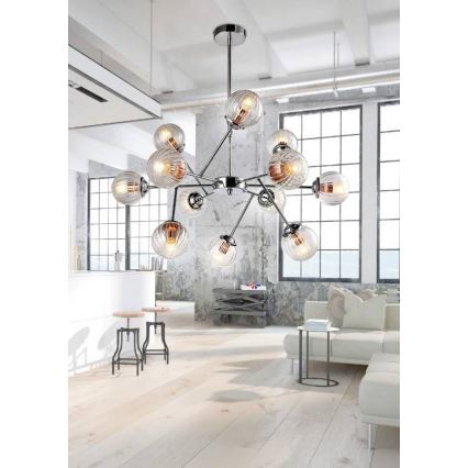 Hanglamp met vaste pendel BEST 12xE14/40W/230V