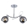 Hanglamp met vaste pendel CONNOR 2xE27/15W/230V glanzend chroom/grijs