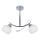 Hanglamp met vaste pendel CONNOR 2xE27/15W/230V glanzend chroom/wit