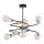 Hanglamp met vaste pendel DISCO 6xE27/60W/230V zwart/goud