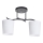 Hanglamp met vaste pendel ESNYR 2xE27/40W/230V zwart/wit