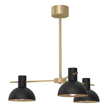 Hanglamp met vaste pendel ESTATE MINI 3xE27/15W/230V zwart