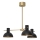 Hanglamp met vaste pendel ESTATE MINI 3xE27/15W/230V zwart