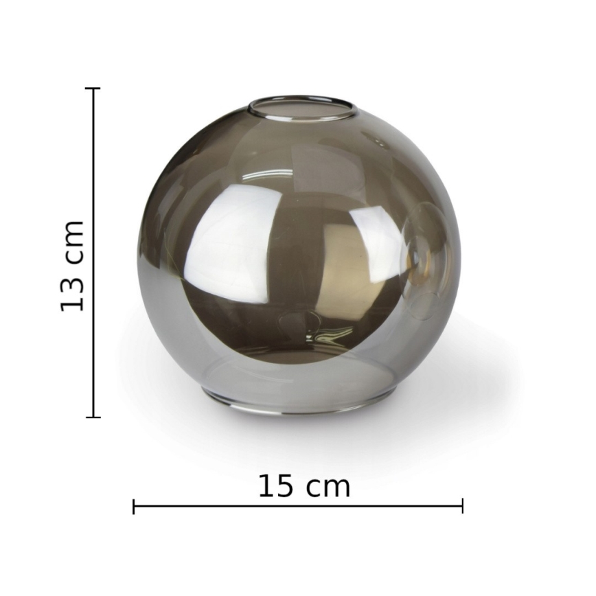 Hanglamp met vaste pendel FLEX 3xE27/60W/230V zwart/gerookt zwart