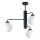 Hanglamp met vaste pendel FLEX 3xE27/60W/230V zwart/wit