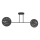 Hanglamp met vaste pendel FRICK 2xE27/15W/230V zwart