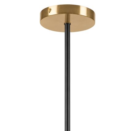 Hanglamp met vaste pendel GEORGIA 5xG9/5W/230V goud/gerookt beige