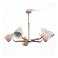 Hanglamp met vaste pendel KALITHEA 5xE27/60W/230V beige