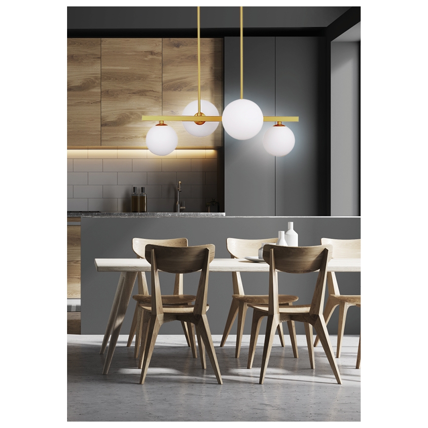 Hanglamp met vaste pendel KAMA 4xG9/28W/230V