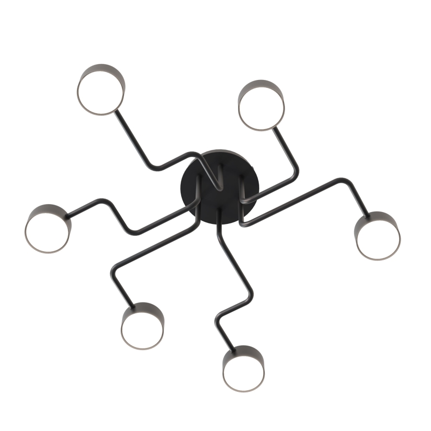 Hanglamp met vaste pendel KURAGE 6xGX53/12W/230V zwart