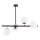 Hanglamp met vaste pendel LURO 4xE14/10W/230V zwart
